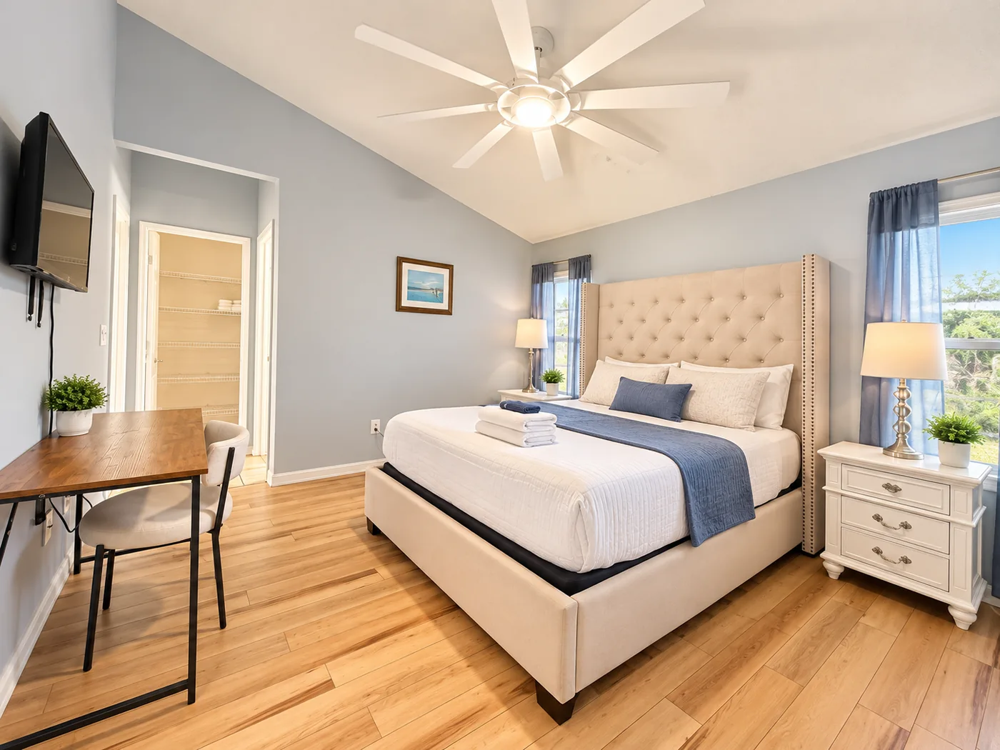Actual guest bedroom photo for Room 2 at Ease House Orlando