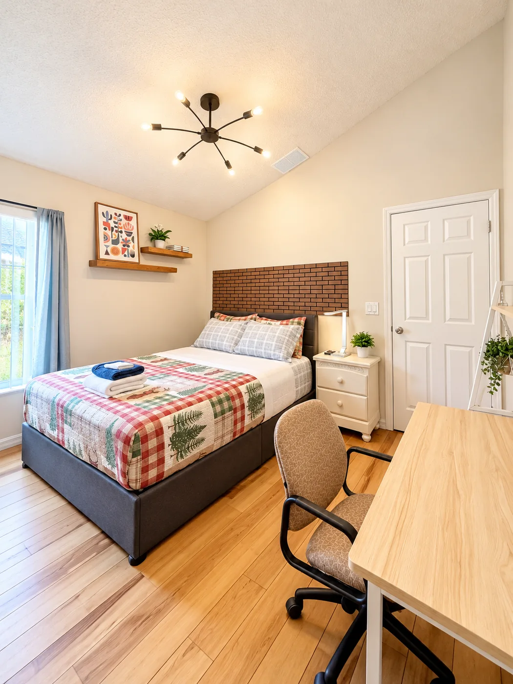 Actual guest bedroom photo for Room 4 at Ease House Orlando